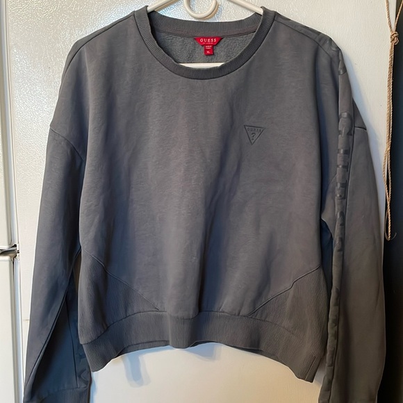GUESS WOMENS PULLOVER SLATE GRAY SIZE XL - Picture 1 of 5